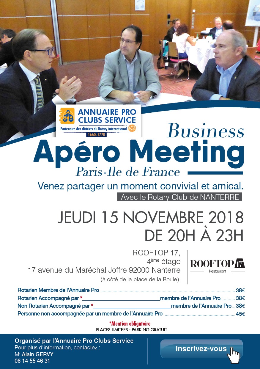 invitation apero meeting nov 18 - 4